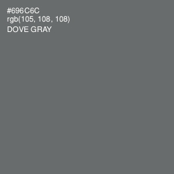 #696C6C - Dove Gray Color Image